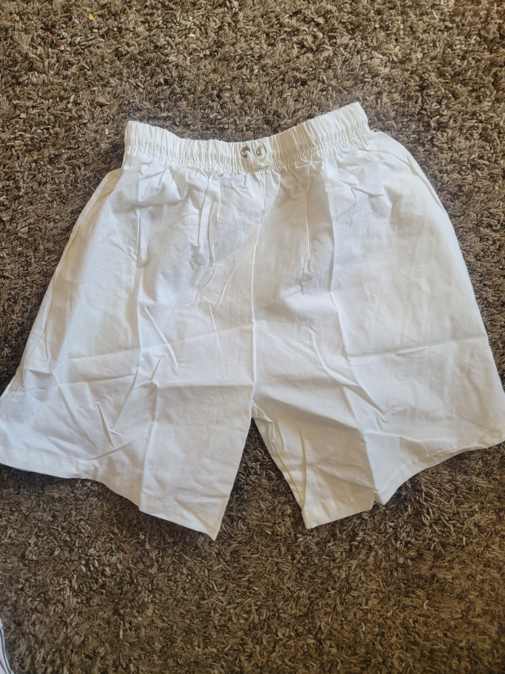 Sunbelt 1980s White Elastic-Waist Athletic Shorts